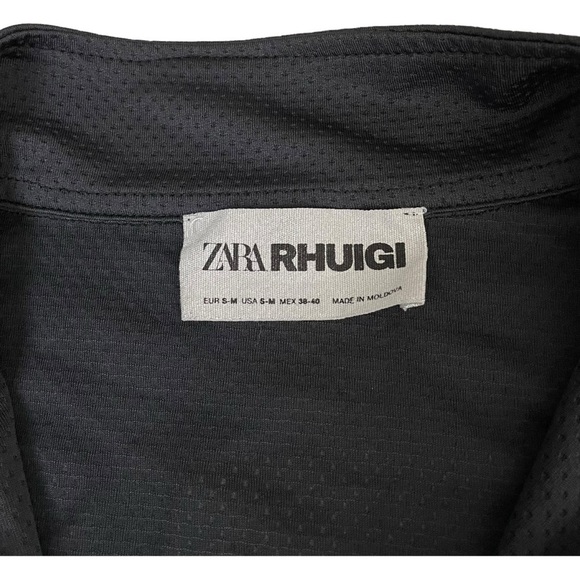 Zara x Rhuigi Rhude Textured Sweatshirt Track Jacket - Picture 12 of 16